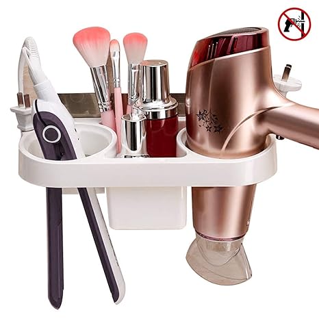 Zeebly Hair Dryer Holder Wall Mounted Dryer Storage Hair Care