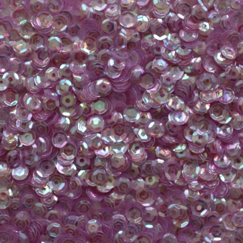 4mm cup facet SEQUINS ~ Soft LILAC LAVENDER Rainbow Iris Crystal ~ Loose sequins for embroidery, bridal, applique, arts, crafts, and embellishment. Made in USA.