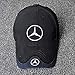 For Mercedes Benz Embroidered Logo Black Color Adjustable Baseball Caps for Men and Women