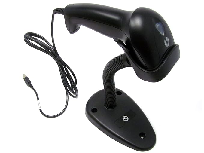 HP USB 1D Hand Held Barcode Reader with Stand Bar Code