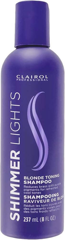 Clairol Professional Shimmer Lights Purple Shampoo | Neutralizes Brass & Yellow Tones | For Blonde, Silver, Gray & Highlighte