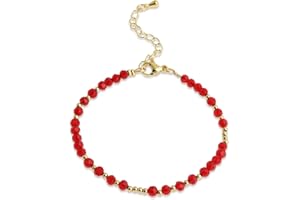 Agriajun Handmade Gemstone Beaded Strand Bracelets for Women Dainty Adjustable Charm String Braided Boho Seed Beads Friendship Bracelets Fashion Jewelry Gift.