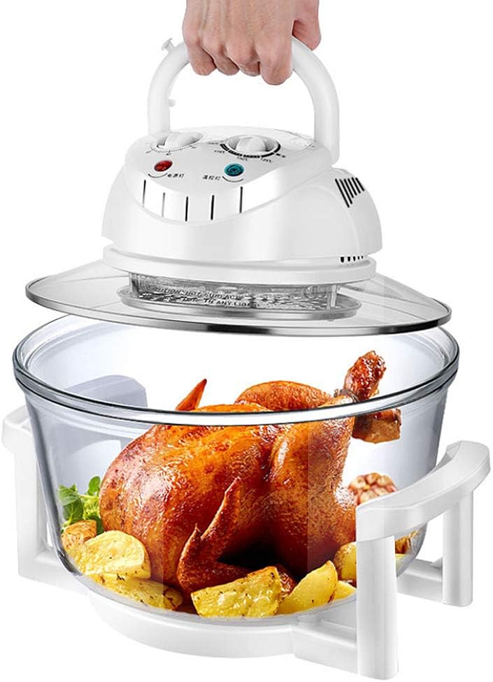 Air Fryer, Electric Hot Air Fryer Oven, GYKLE Oilless Counter Top Toaster Cooker with Kitchen Clip Halogen Heating Element
