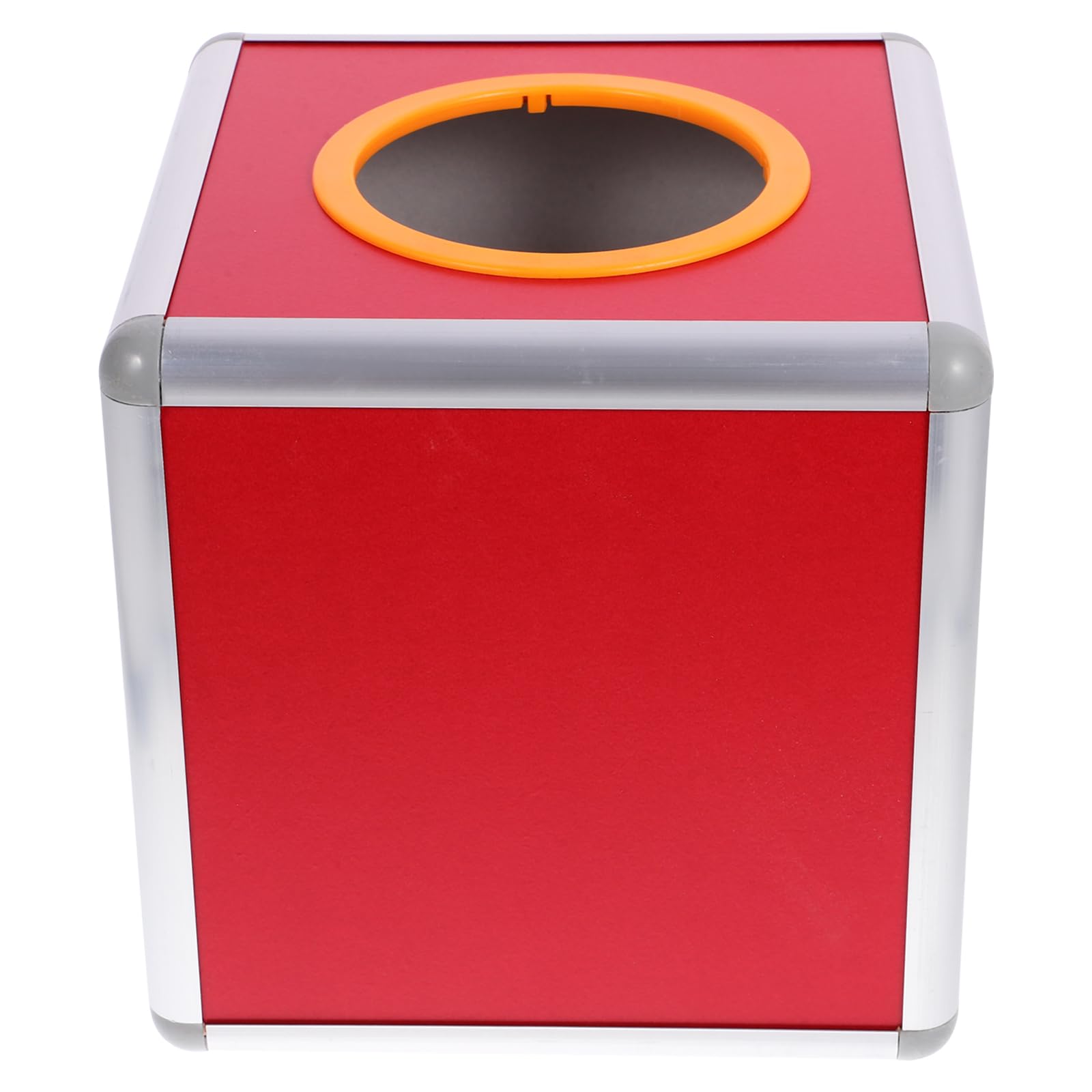 NUOBESTY Transparent Raffle Box 7.87X7.87X7.87In Lottery Ticket Holder with Slot for Events Charity Party Draws and Business