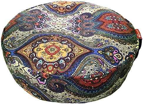 Aozora Zafu Meditation Cushion Yoga Inflatable Cotton Bolster Pillow Cushion Lightweight Non-Slip Premium Designs