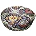 Aozora Zafu Meditation Cushion Yoga Inflatable Cotton Bolster Pillow Cushion Lightweight Non-Slip Premium Designs (Celestial)
