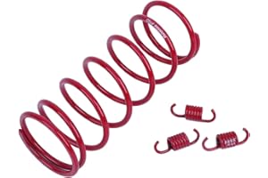 Glixal ATKS-03906 High Performance Racing Moped ATV Scooter Torque Spring with Clutch Springs for GY6 125cc 150cc 157QMJ 152QMI Engine (2000RPM,Red)