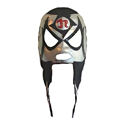 Pentagon Jr Penta 0M Pentagon Dark Lucha Libre Microfiber Mask Adult Luchador Wrestling Mask Adult Size Black Costume Wear Pro-fit, Mascara de