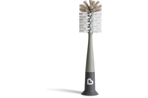 Munchkin Bristle Bottle Brush, Grey
