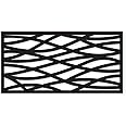 GRID AXCENTS Wave Decorative Lattice, Privacy Screen, Deck Skirting, Multi-use Panel (2 ft. x 4 ft., Black, 1)