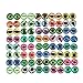 YAKA 50Pcs Glass Cat Dragon Eyes for Craft, Doll Eyes for DIY Handmade Jewelry Making,Dome, Flat Back,8mm (8mm/0.3