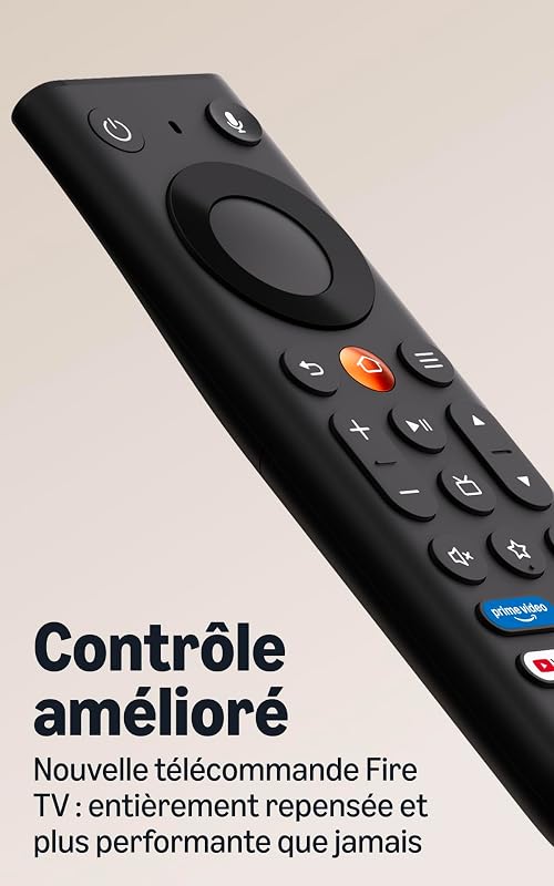 Fire TV Stick 4K (nouvelle génération), streaming 4K simple, nouvelle télécommande Fire TV, toutes vos applications au même endroit, TV en direct et gratuite, recherche plus rapide avec Alexa+