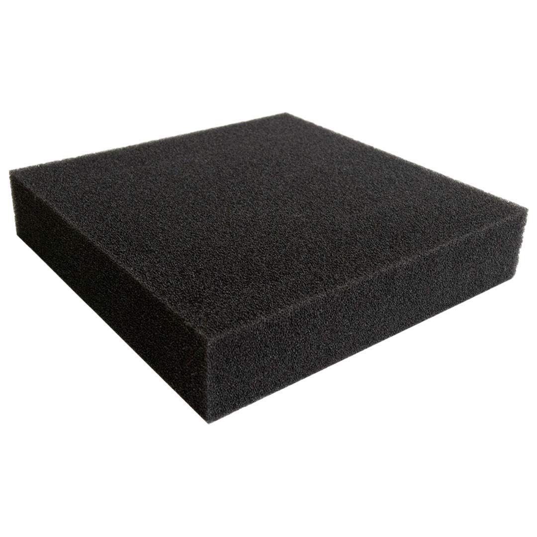 Poret Premium German Quality Sponge aquarium Polyether Filter Foam Media HMF Pad sheet pond fish Shrimp 31x30x3cm (Black, PPI 30)
