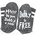 Enmoo Unisex Cotton Funny Socks Socks Master has Given a Socks for Men Women 1 dark Gary US 6-12