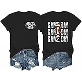 Gameday Outfits Women Cute Football Shirts Sunday Funday Game Day Graphic Tee Tank Tops
