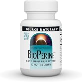 Source Naturals BioPerine, 10 mg - 60 Tablets | Black Pepper Fruit Extract | Promotes Nutrient Absorption*