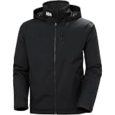Helly Hansen Men's Crew Hooded Midlayer Jacket 2.0, 990 Black, L