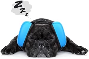 HUIMPET Dog Ear Muffs for Noise Protection - Reduce Noise Volume by 55%, Dog Hat, Dog Sleeping Headphones for Noise Phobia in Dogs, Fireworks, Storm and Noisy Environments, Adjustable and Comfortable (L Size)