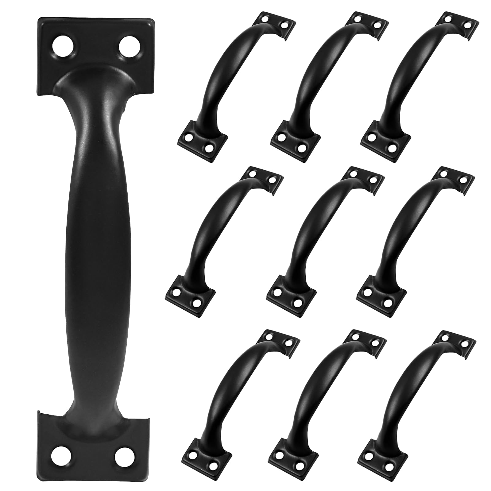 Zorveiio 10Pcs 4” Metal Door Handles Bow