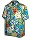 Pacific Legend Tropical Floral Cereus Plumeria Hibiscus Hawaiian Shirt