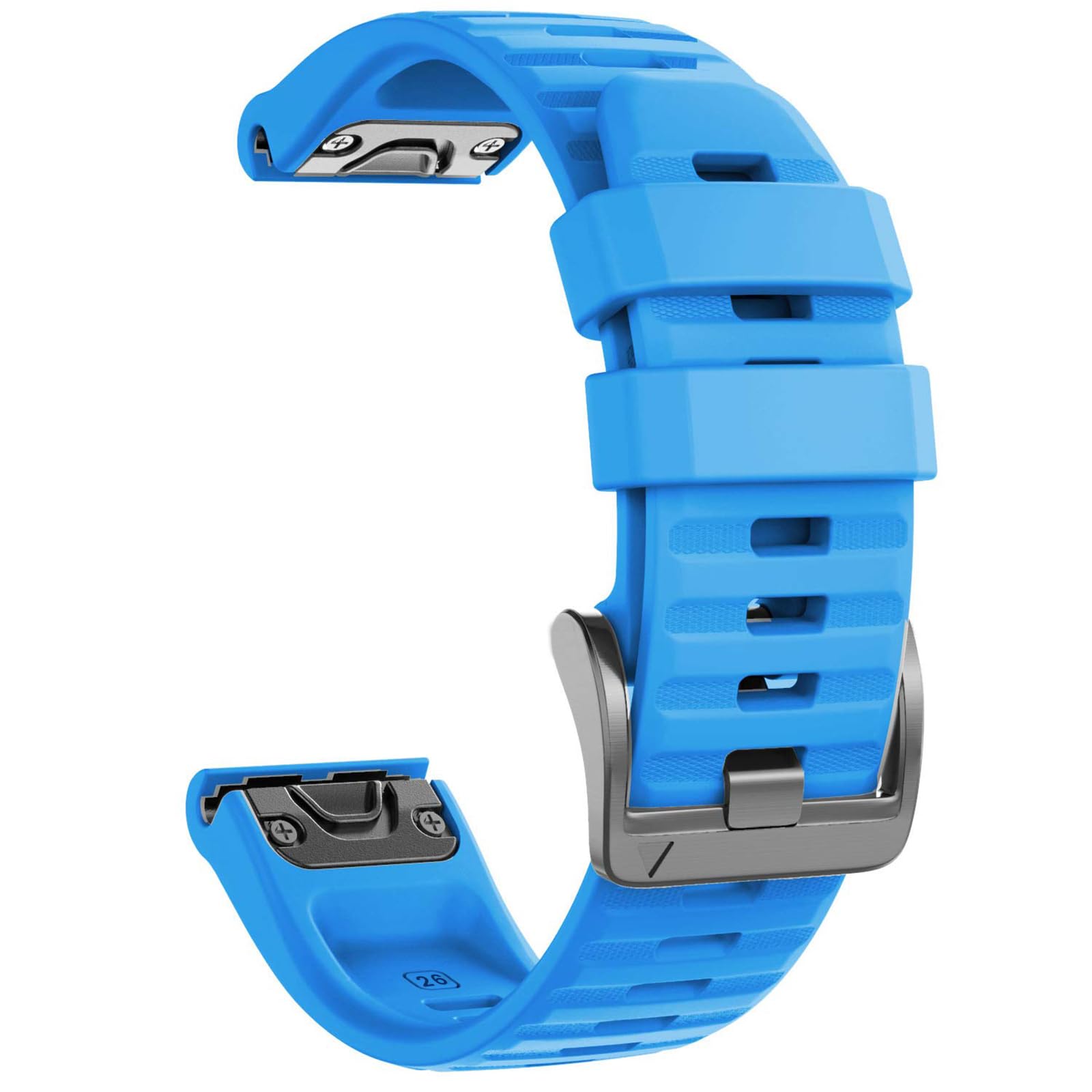 NotoCity Compatible with Garmin Fenix 6x Pro/7x Strap, 26mm Replacement Strap for Garmin Fenix 6x/7x pro/5x/5x Plus, Fenix 3/HR/8 51mm, Instinct 2X, Epix Pro 51mm Silicone(Blue) โ image 1