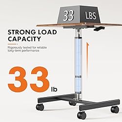 Sweetcrispy Mobile Small Standing Desk - Sit Stand