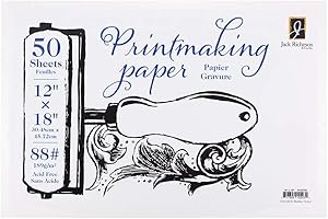 Richeson Printmaking Paper, 88# 12x18 inches, 50 Sheets (100759)