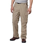 BC Clothing Mens Convertible Lightweight Comfort Stretch Cargo Pants Shorts (Khaki Tan, XX Large x 34L)