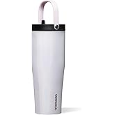 Corkcicle Go Cup XL - Leak-Proof Travel Tumbler - Triple Insulated Stainless Steel Water Bottle - Easy-Carry Handle - Summer Drinkware Gift - Keeps Drinks Ice Cold - 30 oz - Unicorn Magic