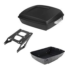 TCMT Matte Black Chopped Tour Pack Trunk&Mounting