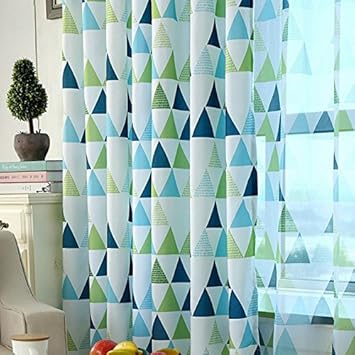Amazon De Adaada Dreieckstil Kinder Vorhange Junge Kinderzimmer Vorhange Jungen Halb