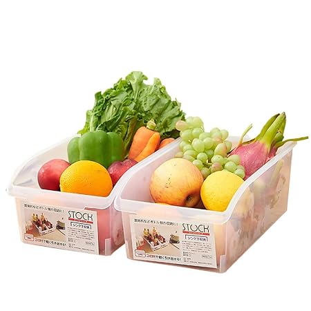 2PCS Nevera Organizador Del Almacenaje, Duradero Fruta con Asas ...