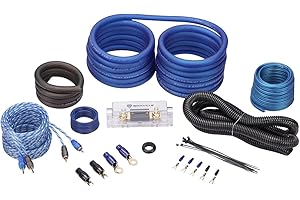 Rockville RWK21 2 Gauge Amp Installation Kit ANL Fuse Holder 100% Copper RCA