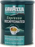 Lavazza Decaffeinated Espresso Ground Coffee, Medium roast, 8-Ounce Cans (Pack of 4)