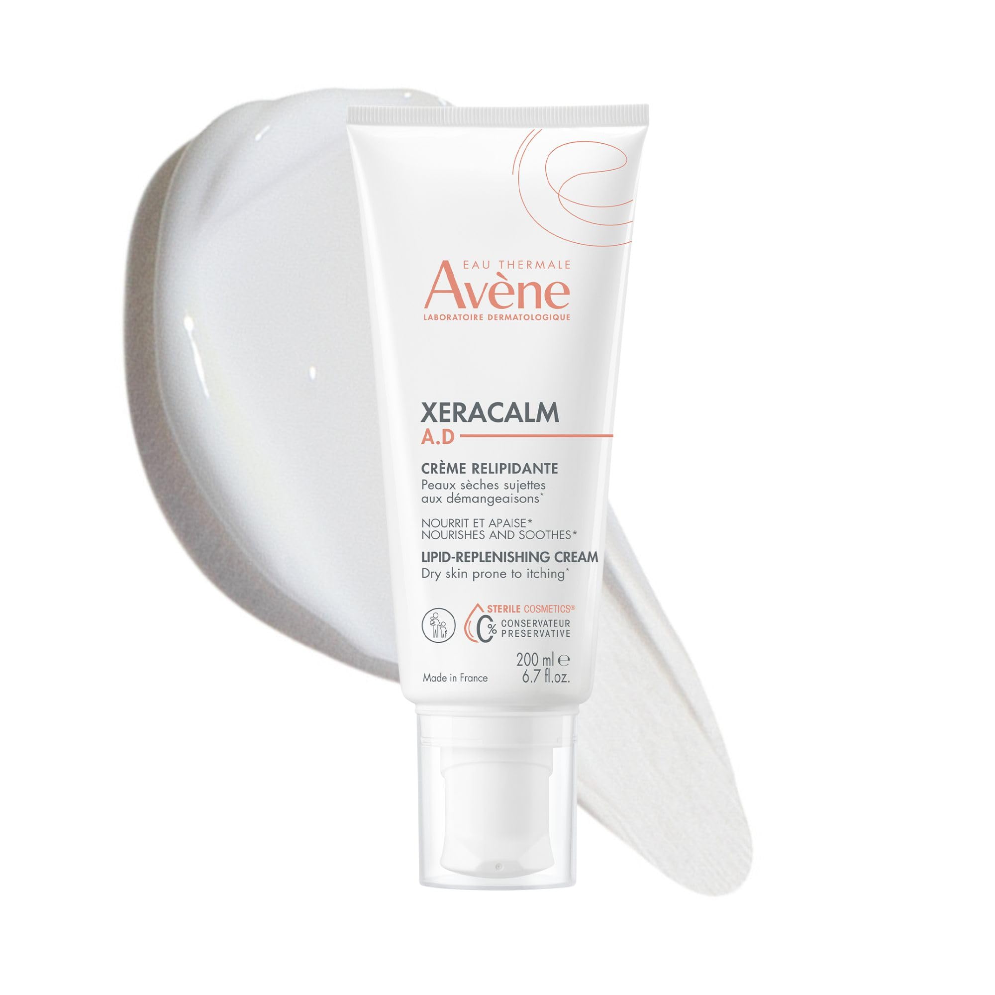 Photo 1 of Avene XeraCalm A.D Lipid-Replenishing Cream, Atopic Dermatitis, Eczema-Prone, No Preservatives, Fragrance-Free, 6.7 Oz