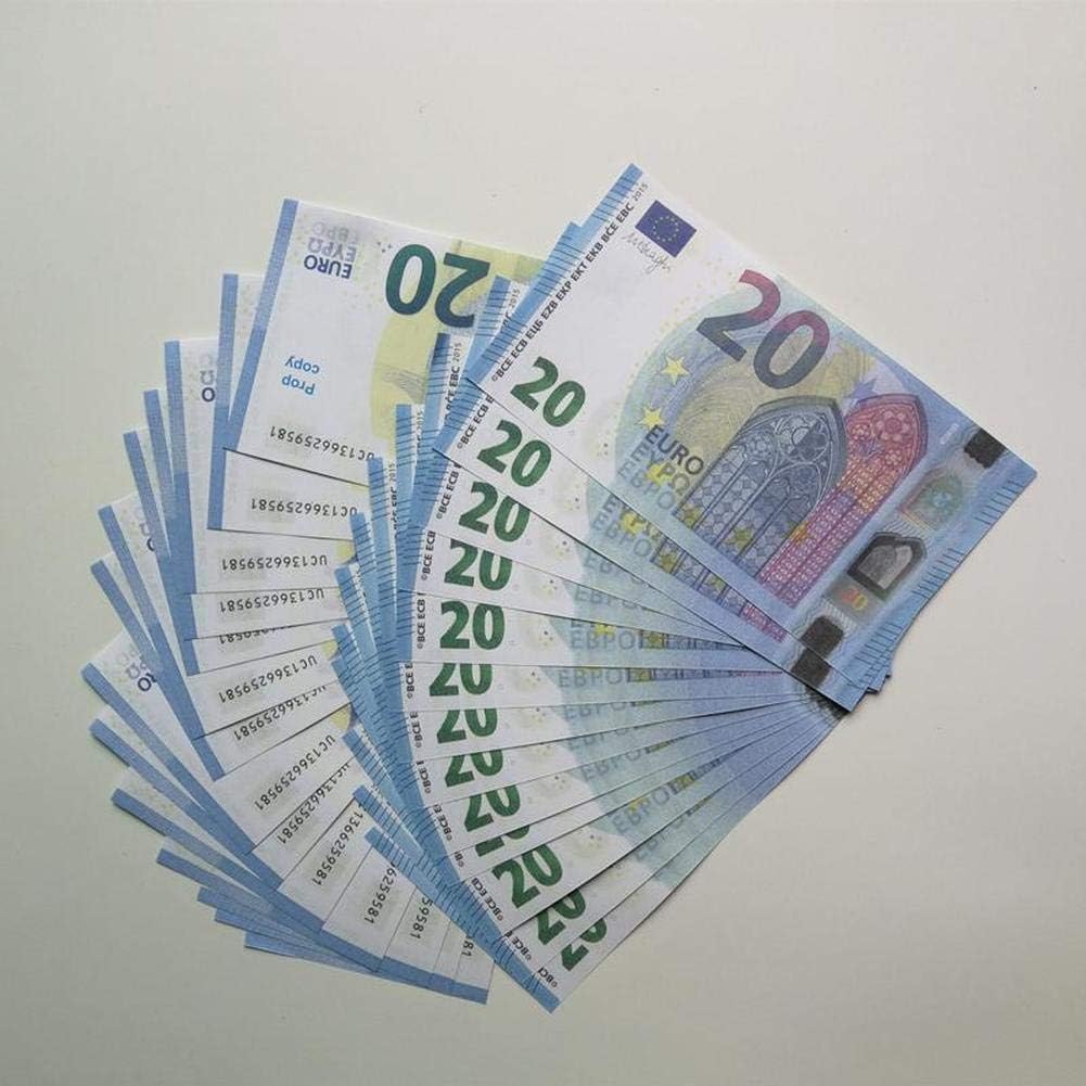 Prop Money Game Realistic Paper Money Full Print Two Sided, Fake Money Banknote Play Money Normal Size 1:1 Dollar Banknote Children's Toy Counterfeit Currency Movie Money