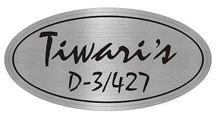 SANGAM AD Personalized SunBoard Customised Tiwaris Nameplate Made of High Quality Product for Home Decor.