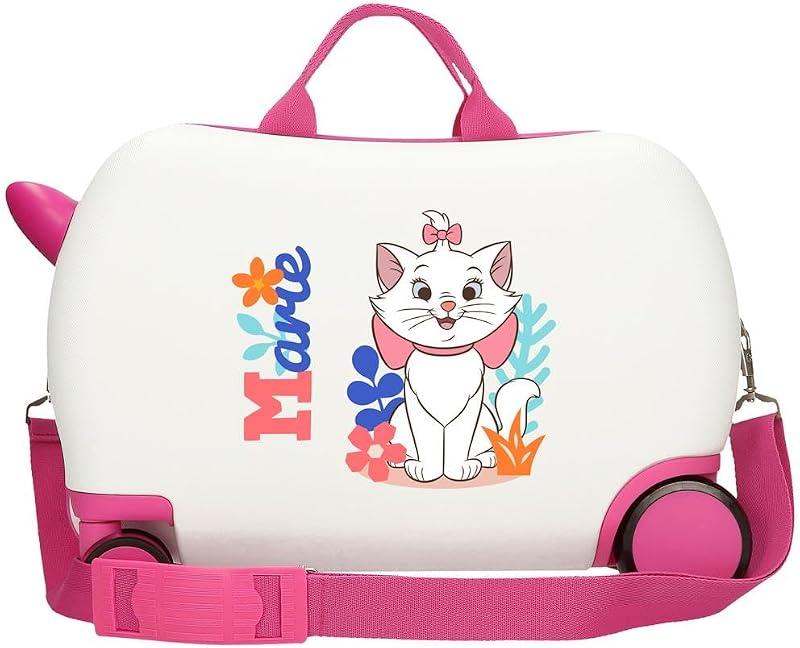 Joumma Disney Marie In White Maleta Infantil Blanco 45x31x20 cms Rígida ABS 24,6L 1,8 kgs 4 Ruedas Equipaje Mano