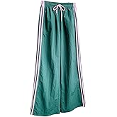 SOLY HUX Women's Y2k Striped Side Baggy Pants Drawstring Elastic Waist Wide Leg Track Pants Streetwear