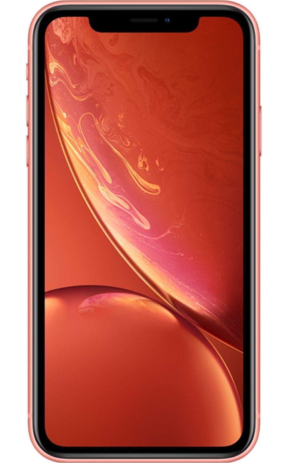 Apple iPhone XR, Fully Unlocked, 64 GB - Coral (Renewed)