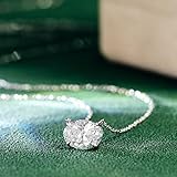 Eata Gift Lab-Grown Diamond Necklace, Oval