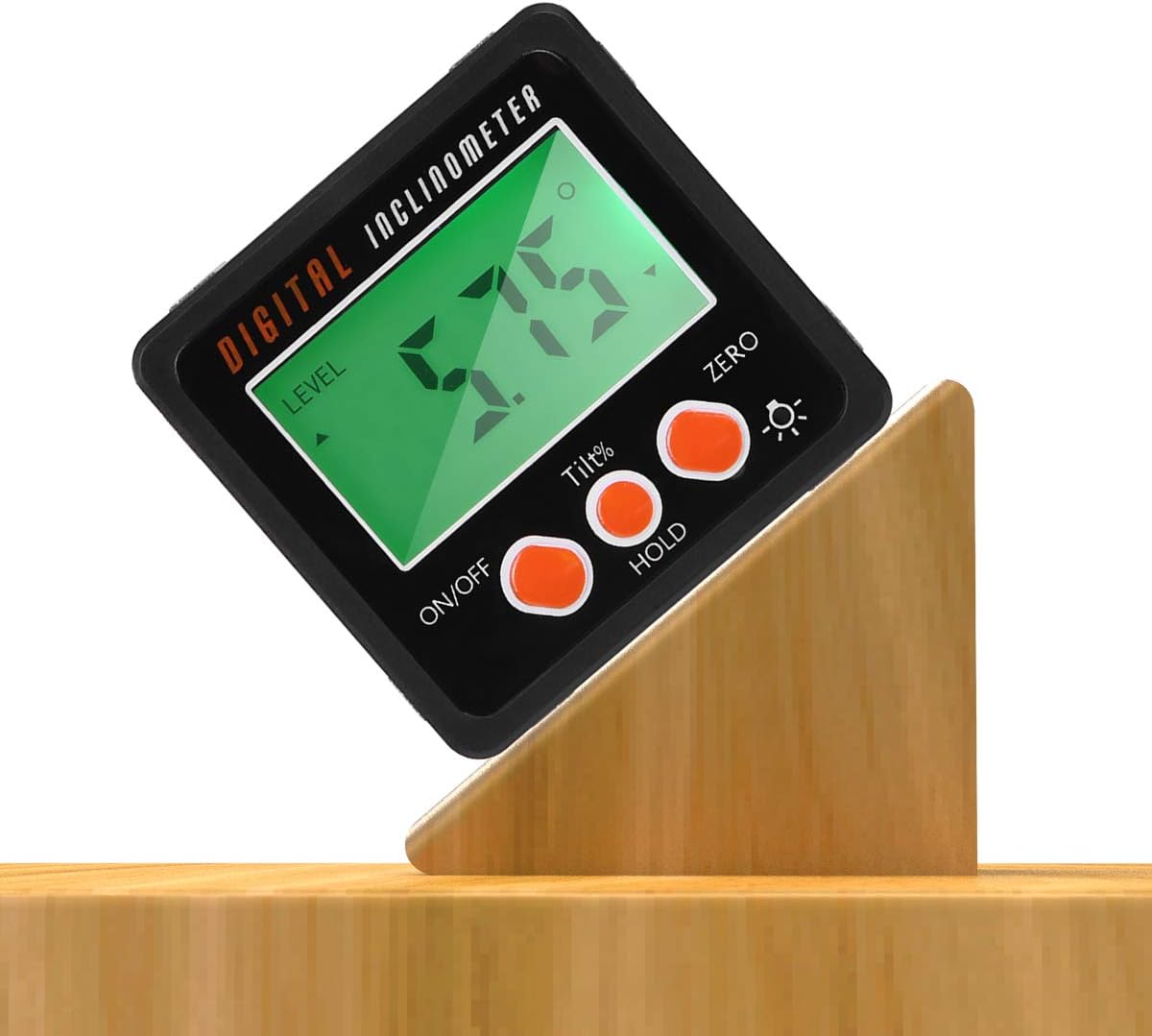 HelloCreate Precise Digital Inclinometer Protractor Waterproof Level