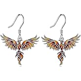 Phoenix Dangle Earrings 925 Sterling Silver Phoenix Drop Earrings Jewelry for Women Gifts