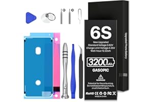 [3200mAh] High Capacity Battery, iPhone 6S Battery, for iPhone 6S Model A1633, A1688, A1700 with Professional Easy Repair Too