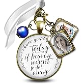 Gutsy Goodness Memorial Wedding Bouquet Charm I Know You'd Be Here Today If Heaven Bridal Pendant Jewelry Photo Frame
