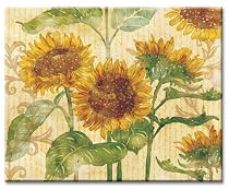CounterArt Reflections of the Sun Glass Cutting Board, 15 x 12 Inches