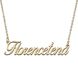 HUAN XUN Customized Custom Simple Any Name Necklace