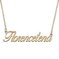 HUAN XUN Customized Custom Simple Any Name Necklace