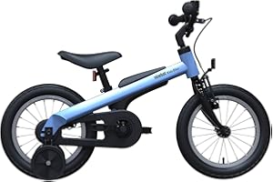 Segway Ninebot Kid’s Bike for Boys and Girls, 14 inch with Training Wheels, Blue