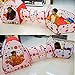 Jacone Kids Play Tent-Tunnel-Ball Pit with Basketball Hoop 3 in 1 Indoor and Outdoor Easy Folding Children's Playground Toy Playpen with Tote Bag for Kids Great Fun